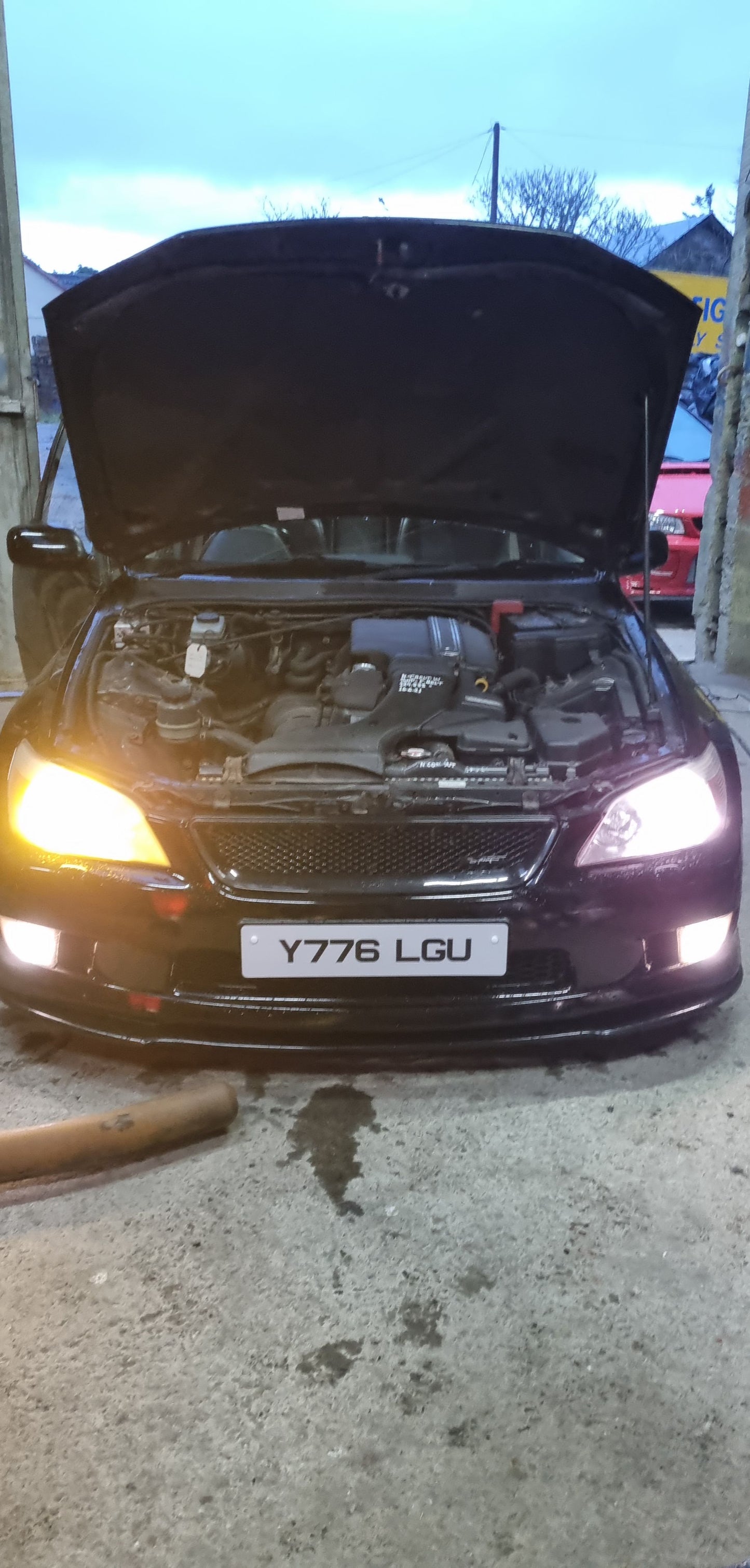 Yellow leds
