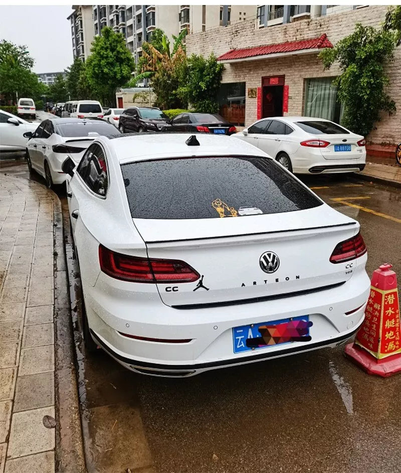 Rear spoiler CC 2019 glossy black ABS plastic