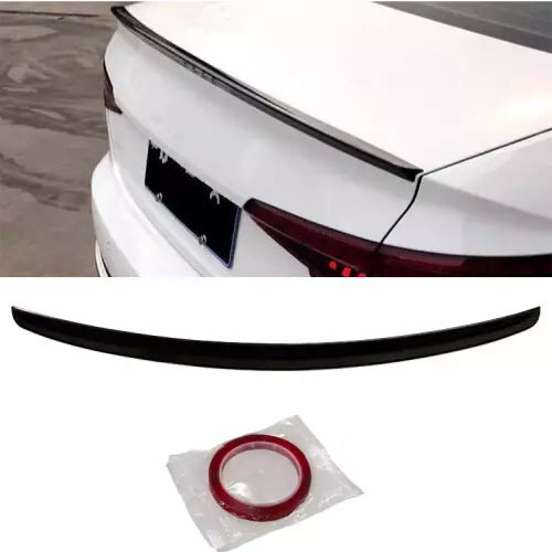 Rear Spoiler Audi A4 (B9) S4 Type 2019 Glossy Black ABS Plastic