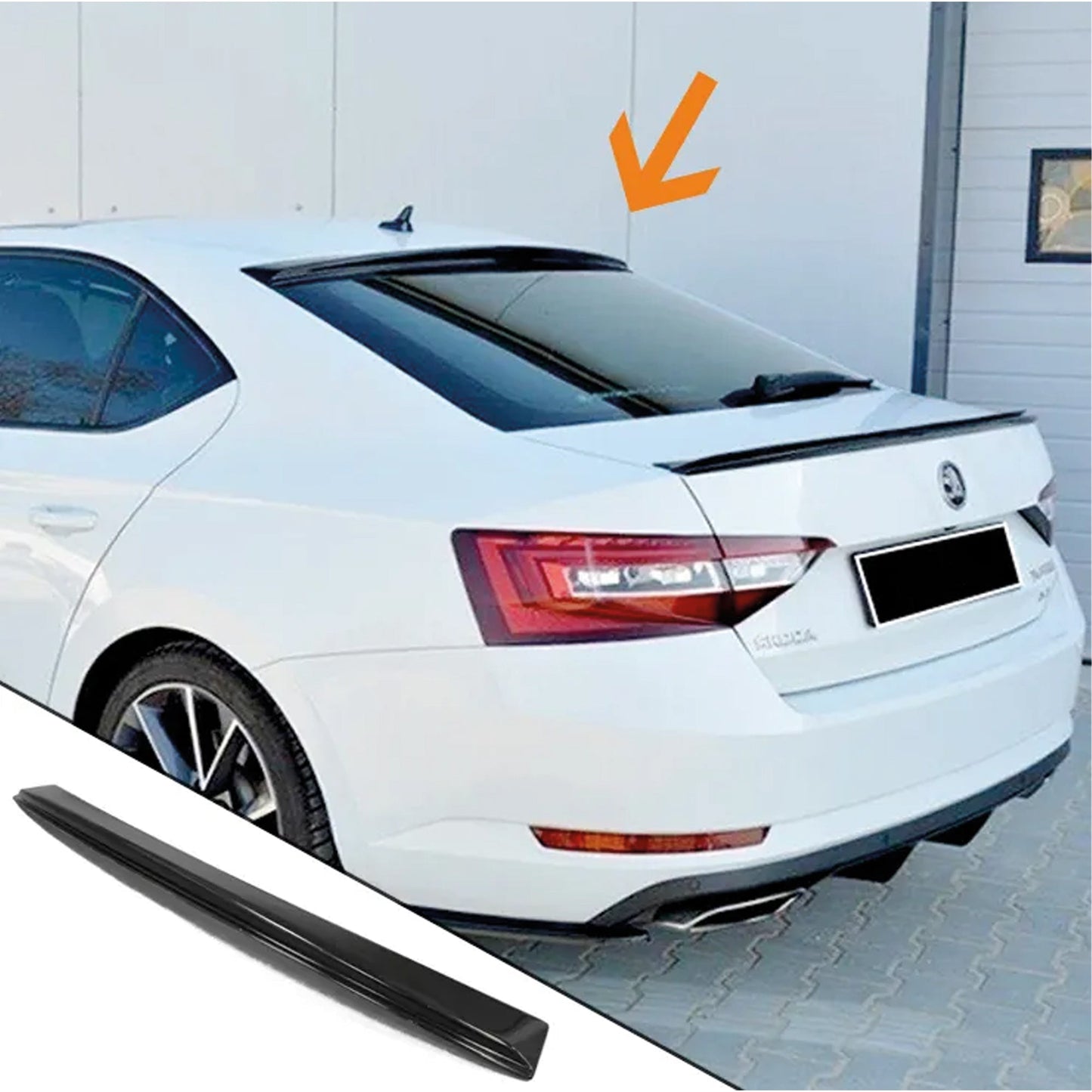 Skoda superb window spoiler