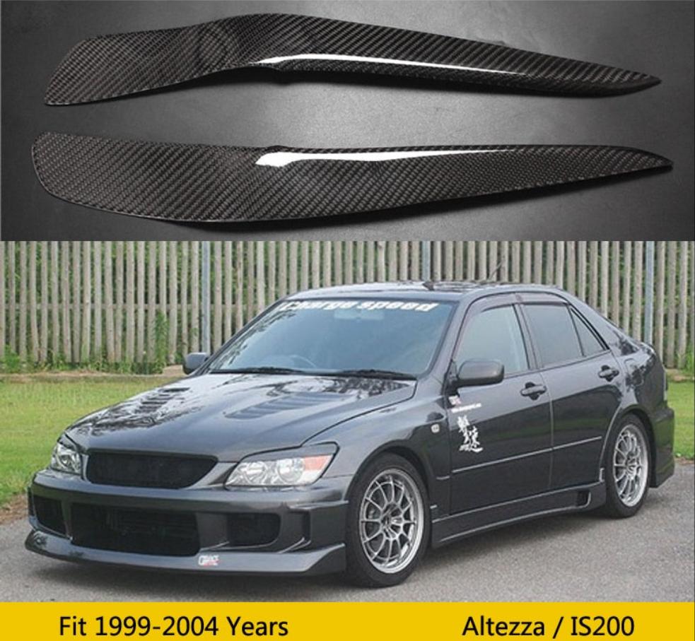 Carbon fiber and fiberglass headlight covers