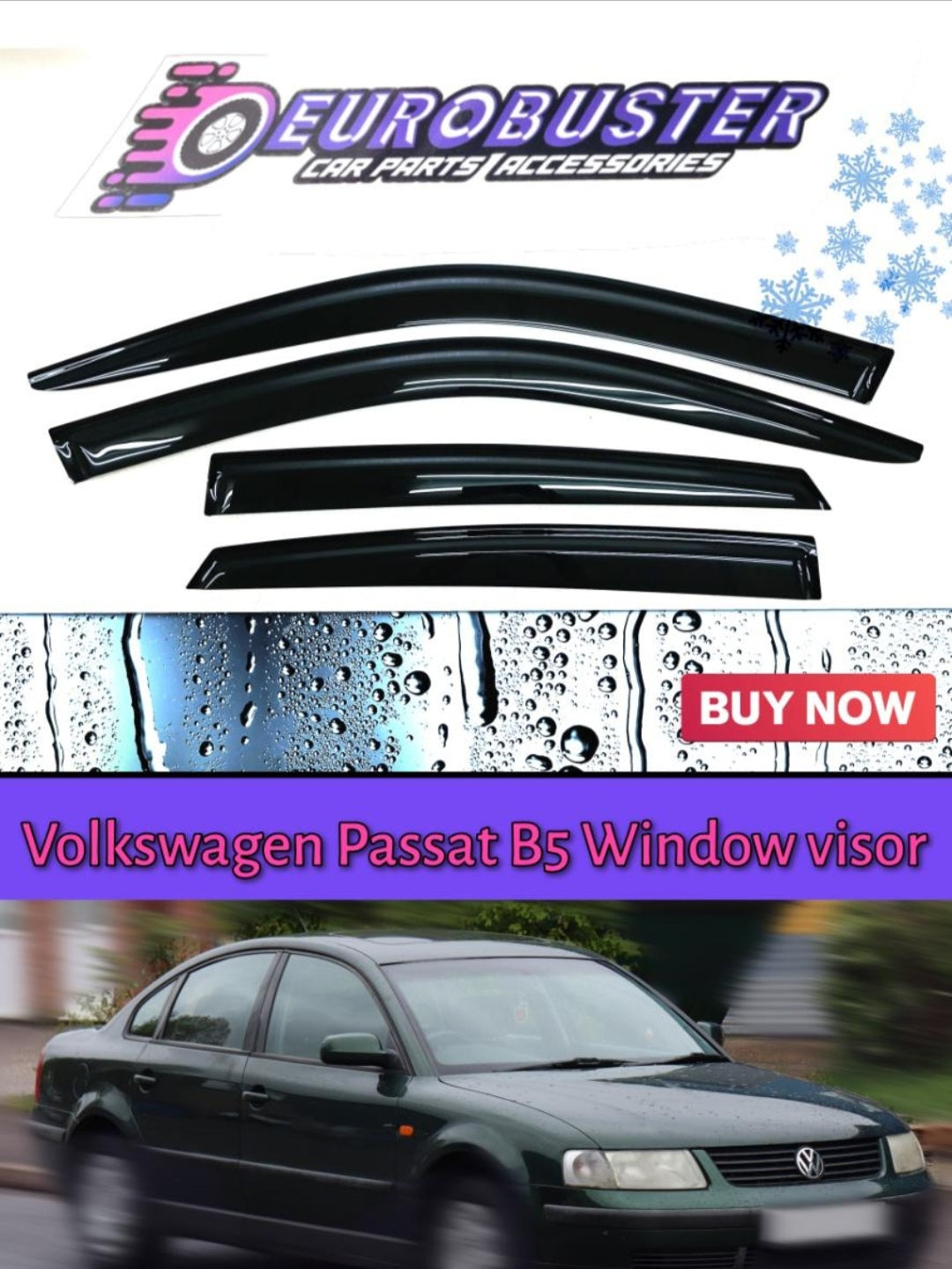 VW passat b5 window visors