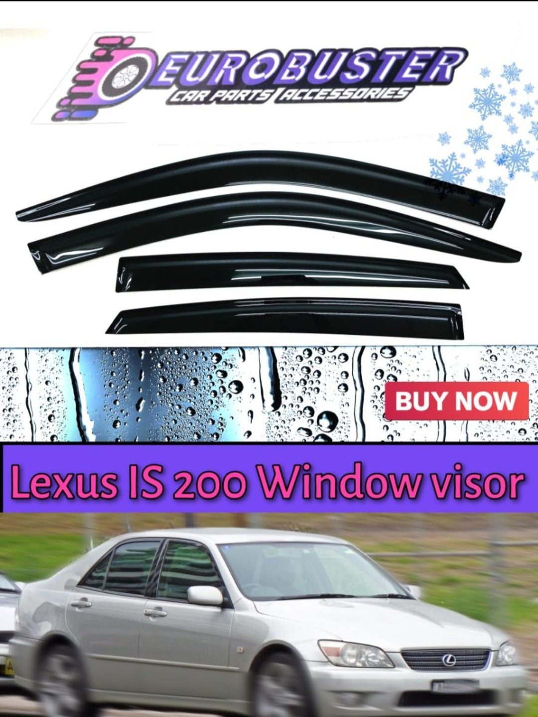 Lexus is200 window visors