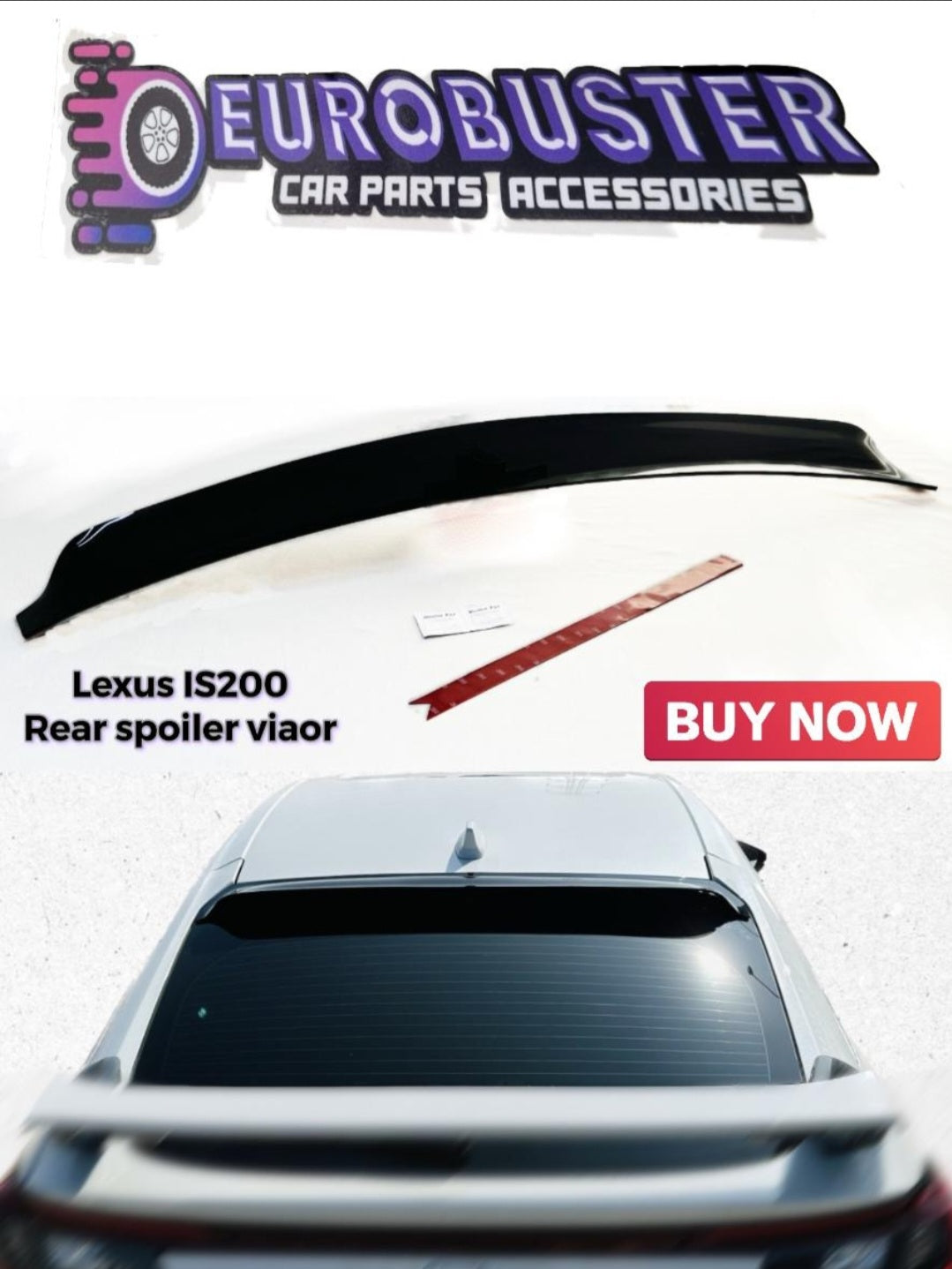 Is200 tinted window visor spoiler